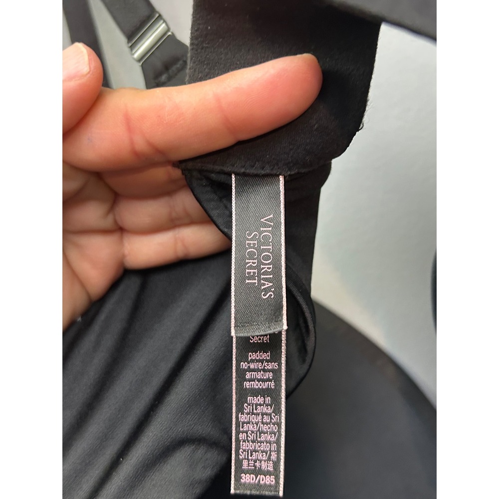 Victoria's Secret Bra Womens 38D Black So Obsessed Wireless Padded Push Up - Picture 3 of 7